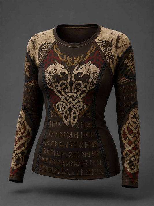 Naisten Vintage Viking Celtic Solmu Tulosta Sweatshirt