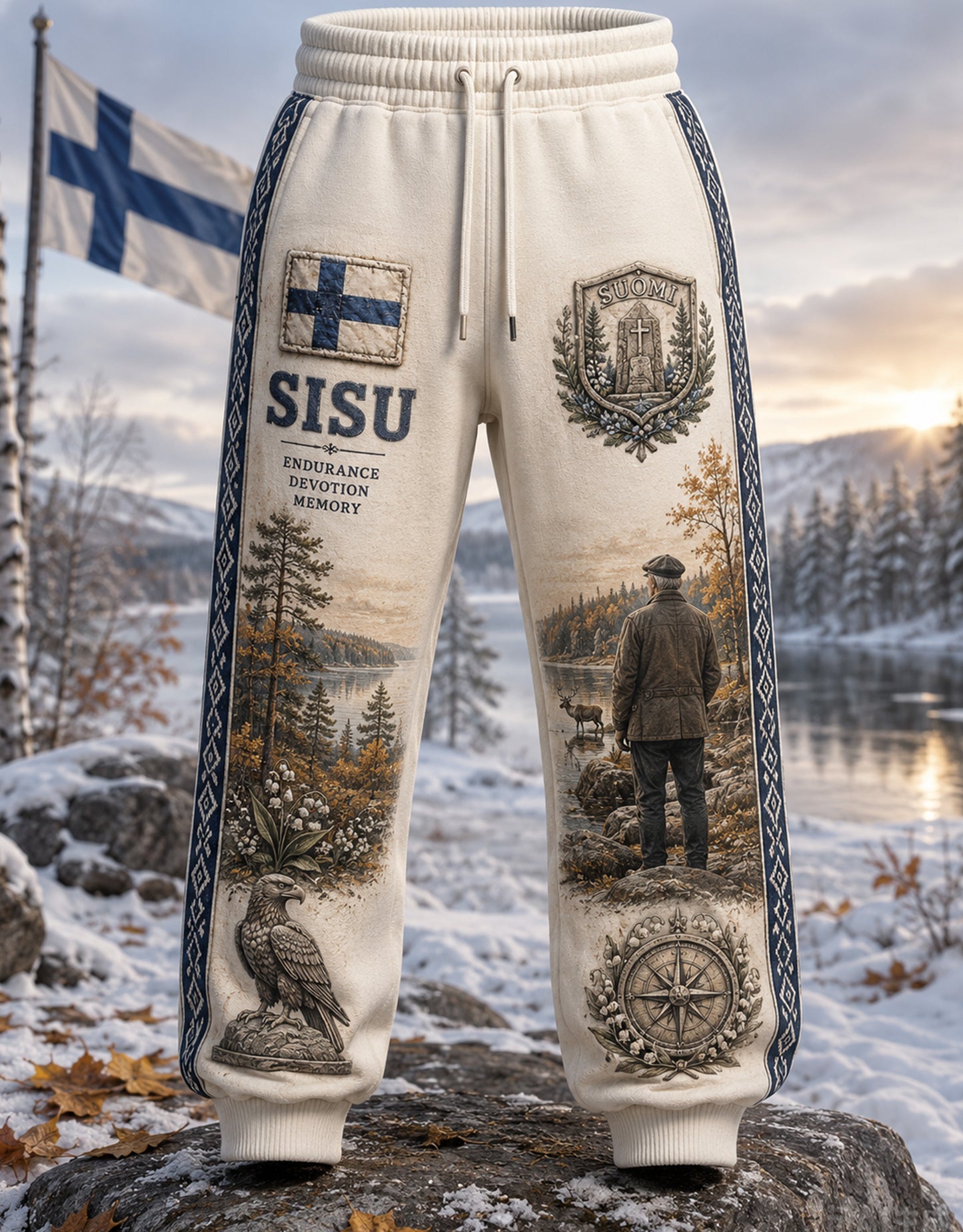 Miesten Suomen Veteran Sisuhousut.
