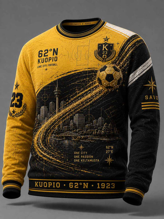 Miesten vintagevuoden 1923 jalkapalloaiheinen muistotulostuscollegepaita