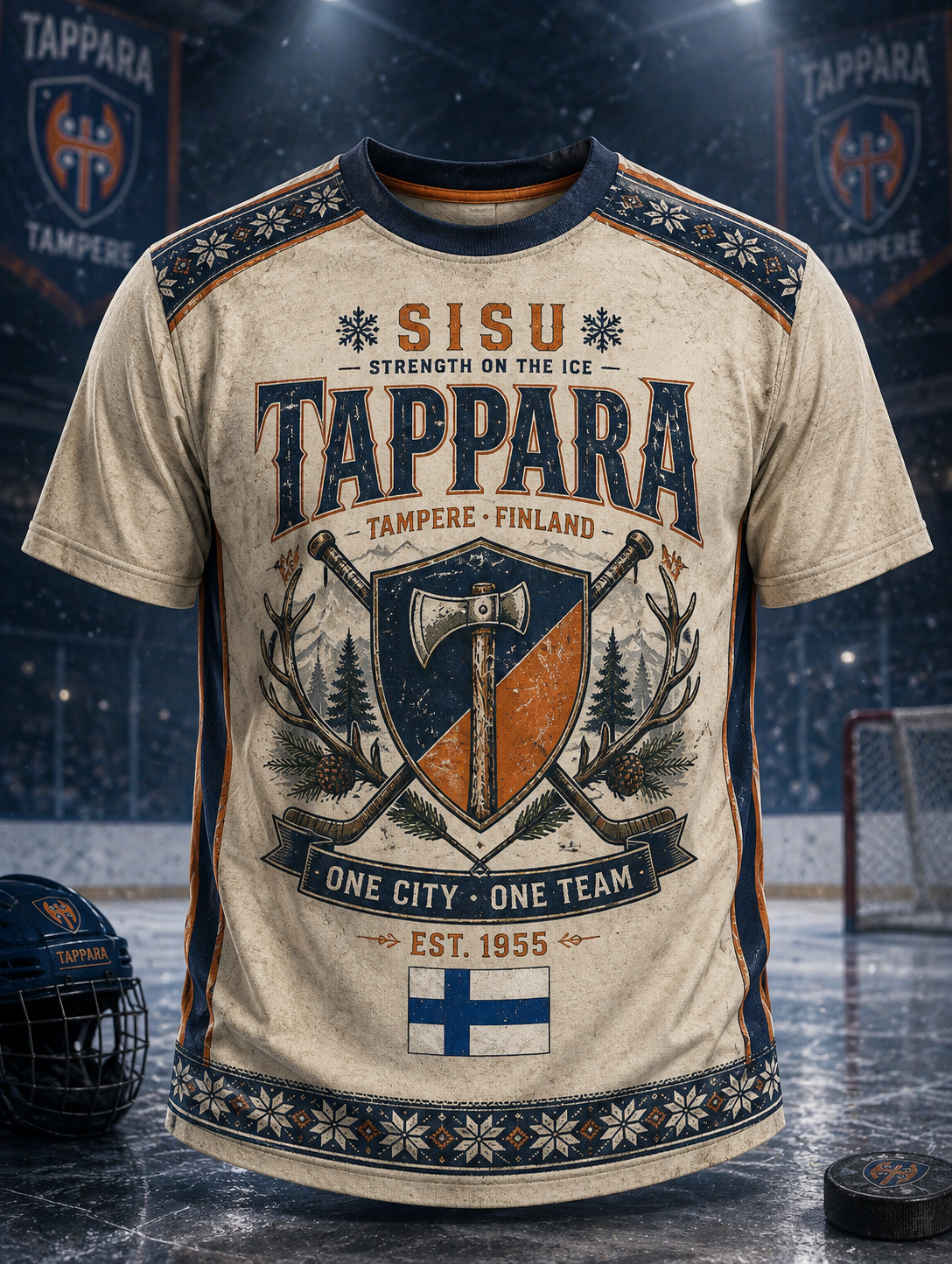 Miesten Suomen jääkiekko Tappara -lyhythihainen t-paita