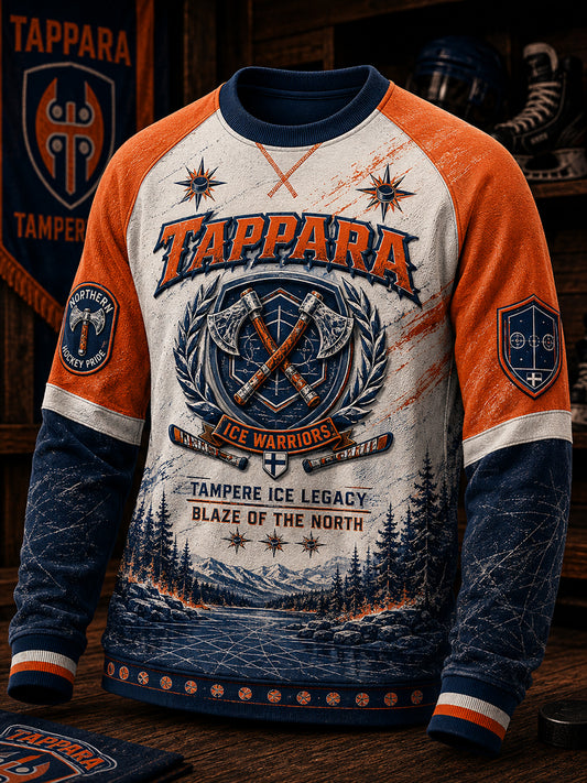 Miesten suomalainen jääkiekko Tappara vohveli pitkähihiha