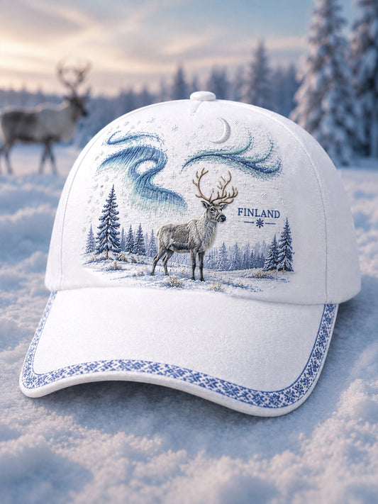 Unisex Nordic Poroperintö Print Hat