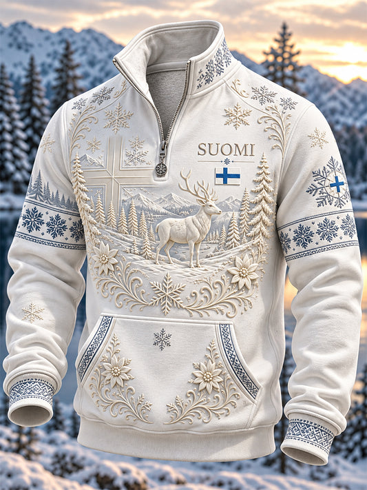 Miesten jääpäjuo puoli-Zip Stand kauluspaikka
