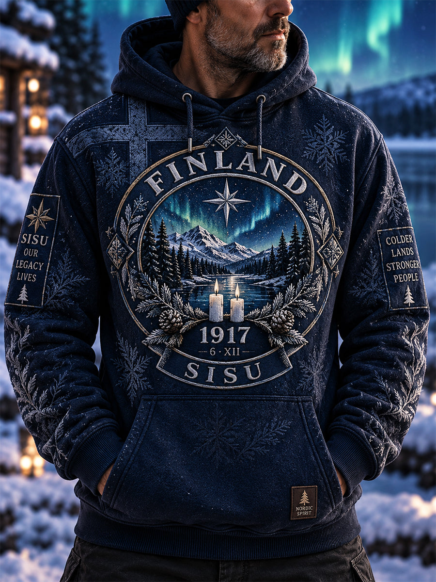 Miesten retro suomalainen itsenäisyyspäivätakki