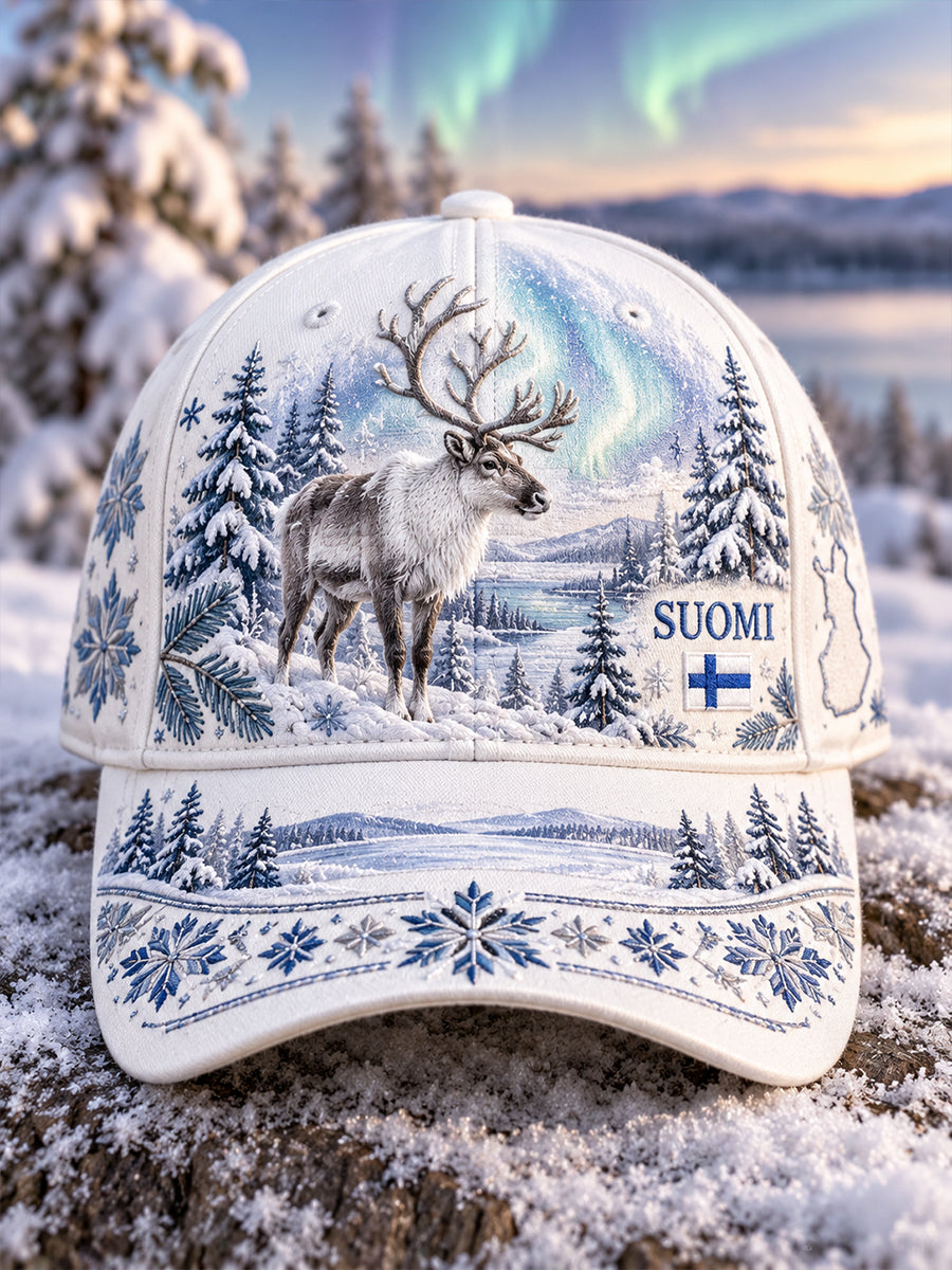 Eläimet syksyllä ja talvella unisex-pipo