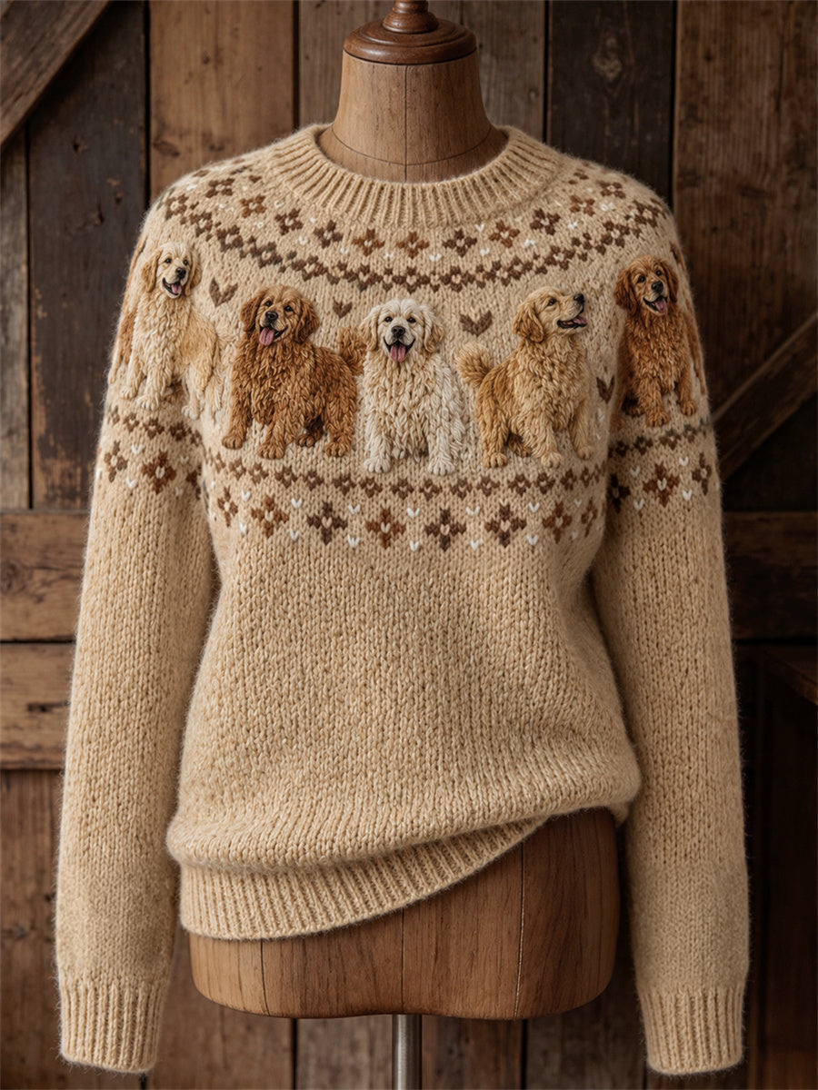 Naisten Vintage Golden Retriever koirat
