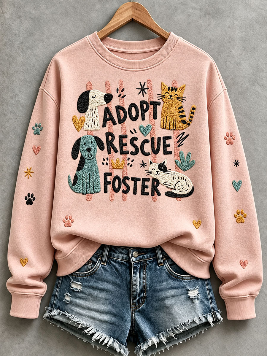 Naisten hyväksyä koiran kuukauden lemmikkieläimen rakastaja Tulosta Sweatshirt