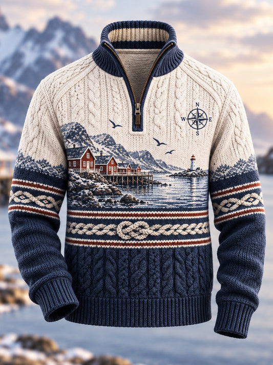 Pohjoismainen saariston kulttuuriperintökortteli-Zip Sweatshirt