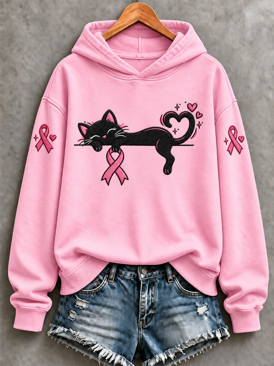 Naisten rintasyövän tietoisuus tulostaa Sweatshirt