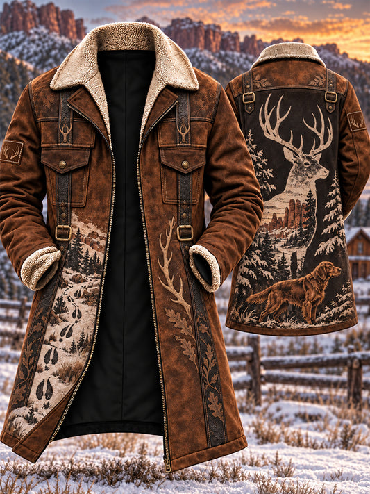 Miesten Vintage Western Metsästys Art Print Casual mukava turkkisi