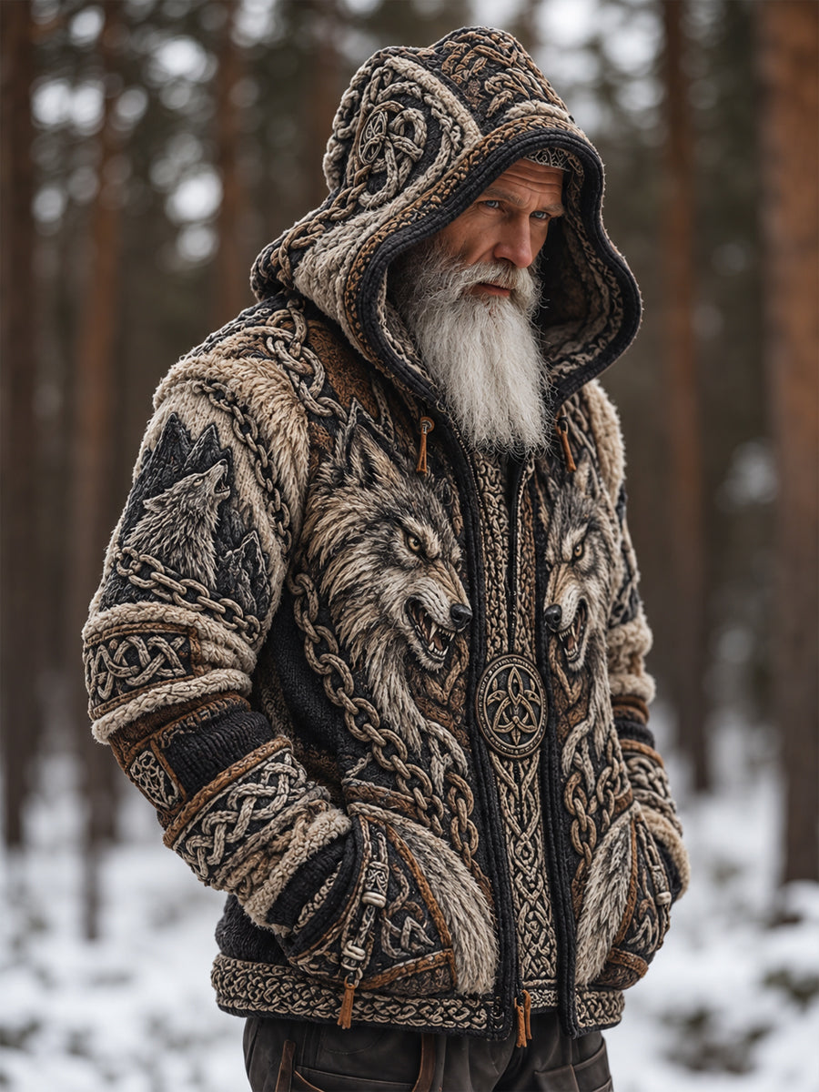 Miesten viikinkihuppari