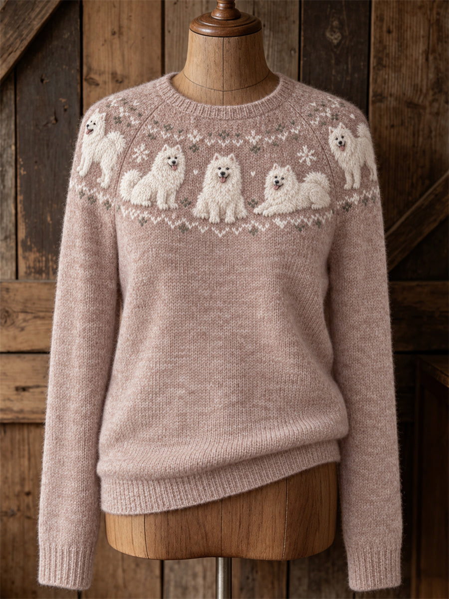 Naisten Vintage Samoyed koirat