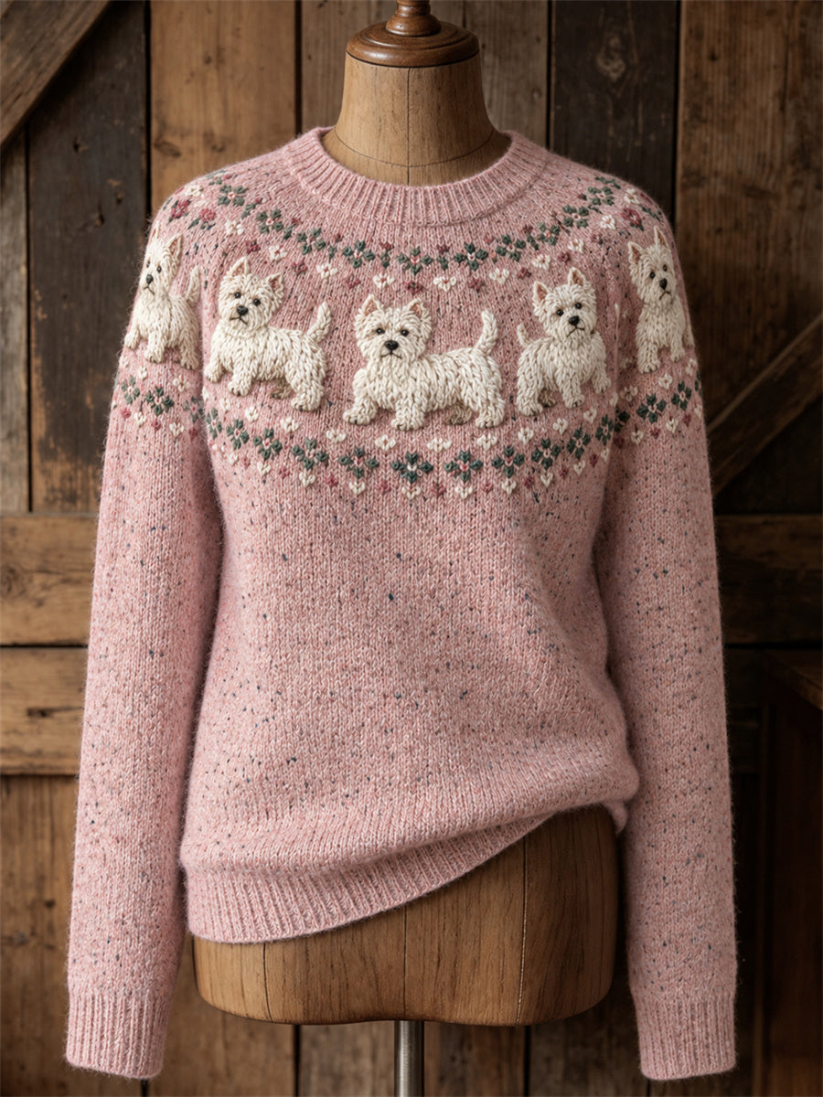 Naisten Vintage West Highland Valkoinen terrierikoirat