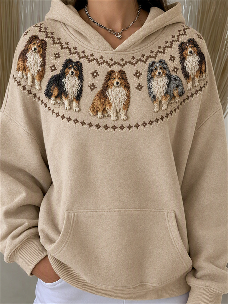 Naisten Vintage Shetland lammaskoirat