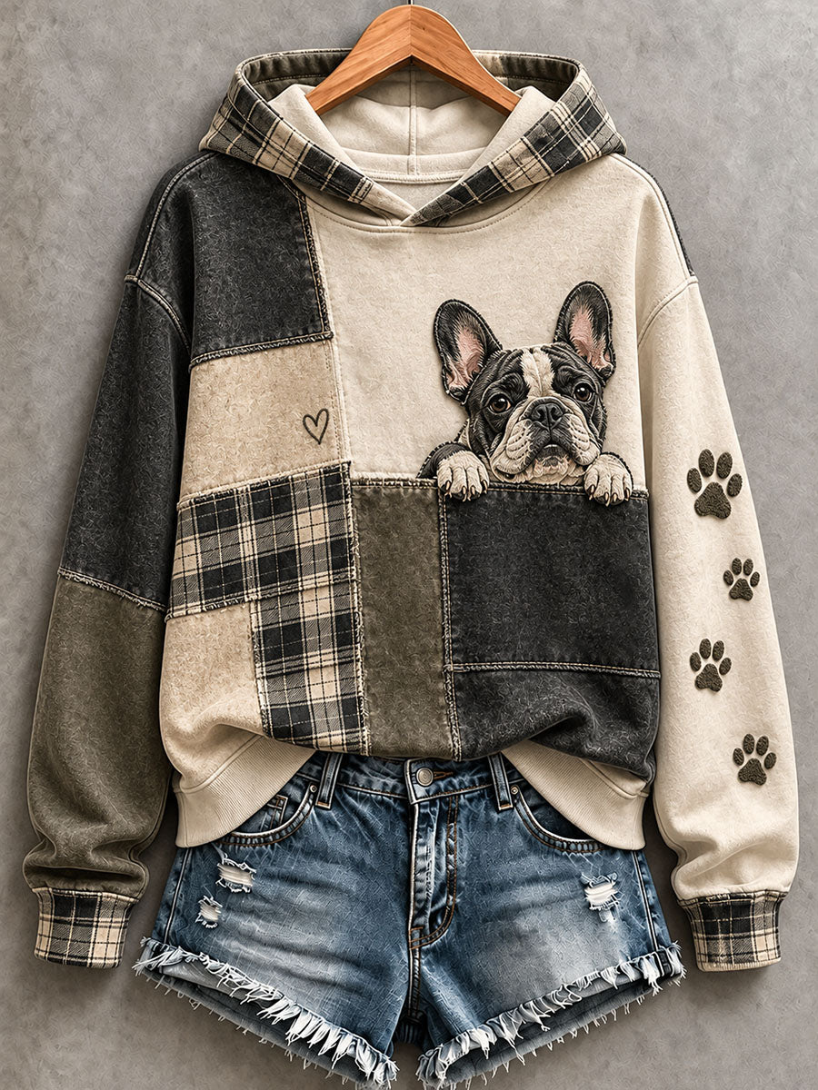 Naisten ihana ranskalainen Bulldog Hoodie.