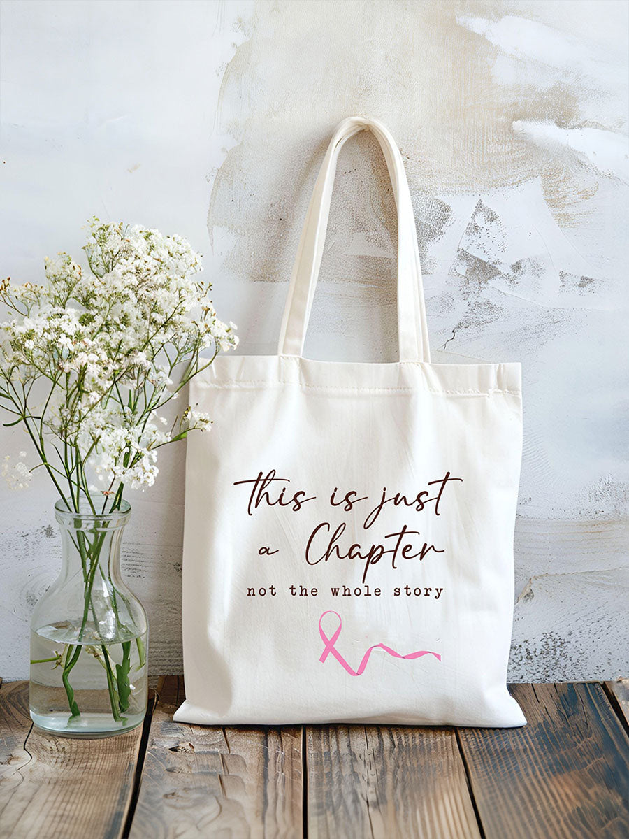 Rintasyöpä tietoisuus Art Printed Canva Bags