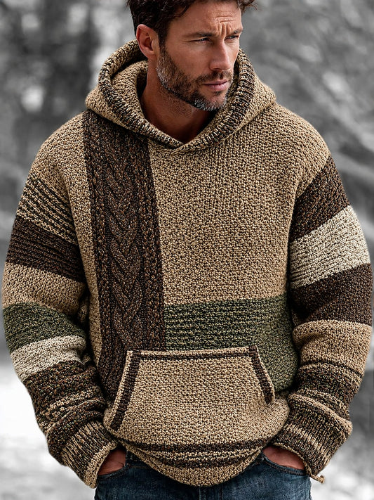 Miesten Vintage Casual Hoodie Sweateri
