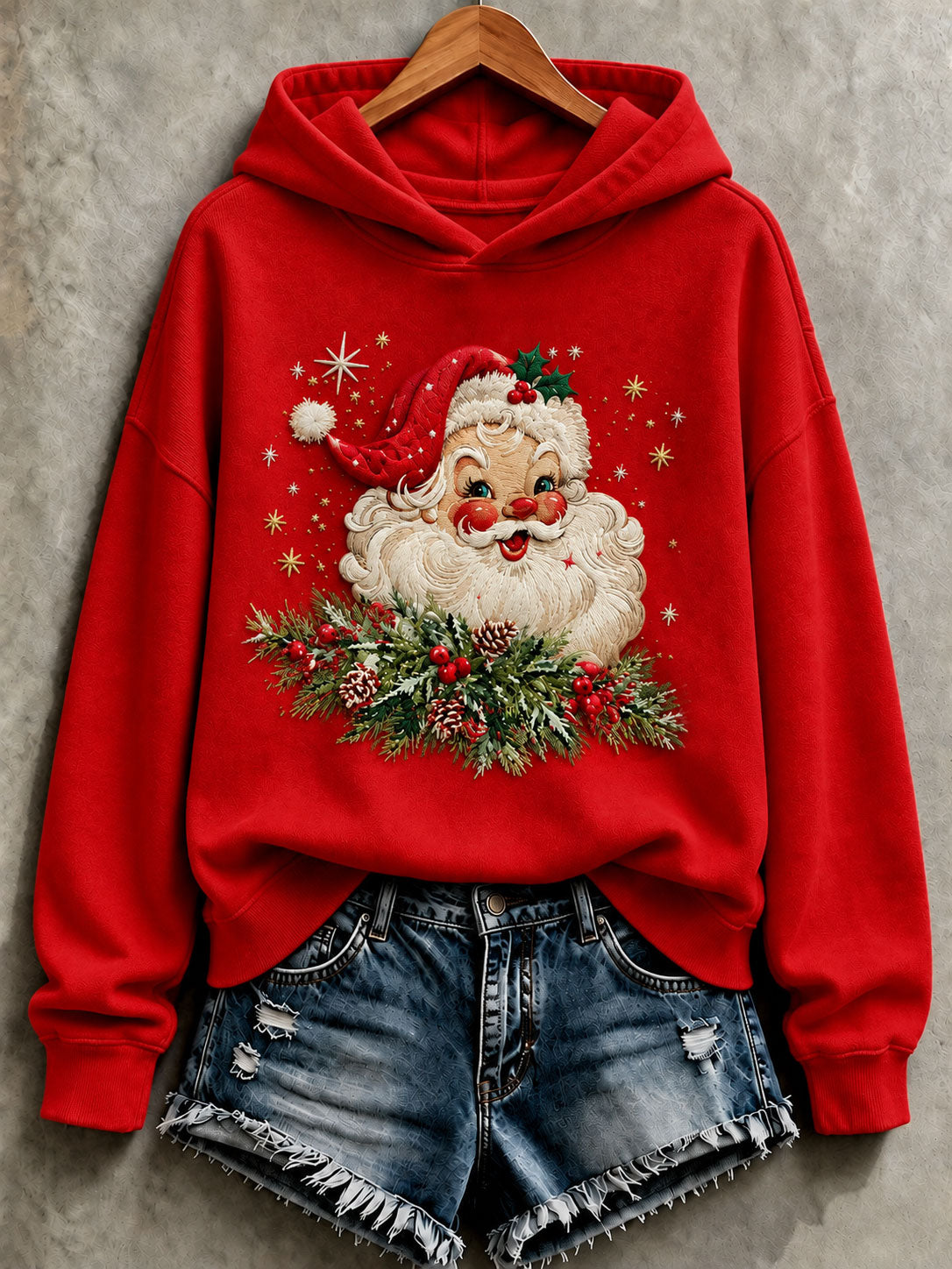 Naisten joulupukki säännöllinen Sweatshirt