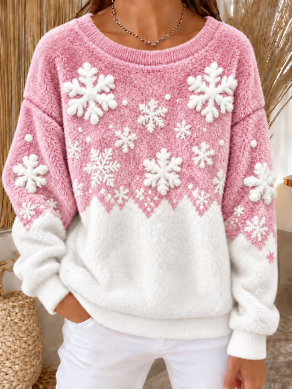 Naisten joulu Flannel Sweatshirt