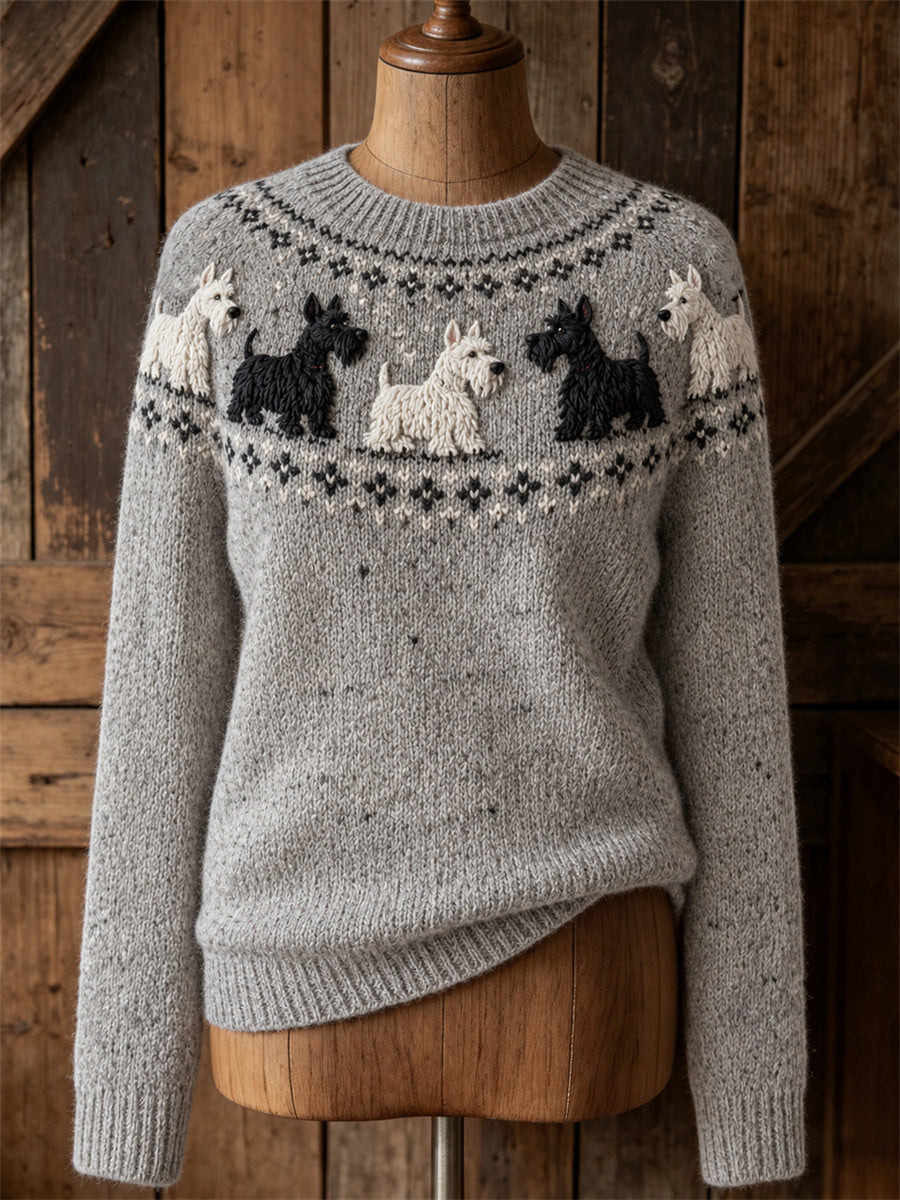 Naisten Vintage Scottish Terriers