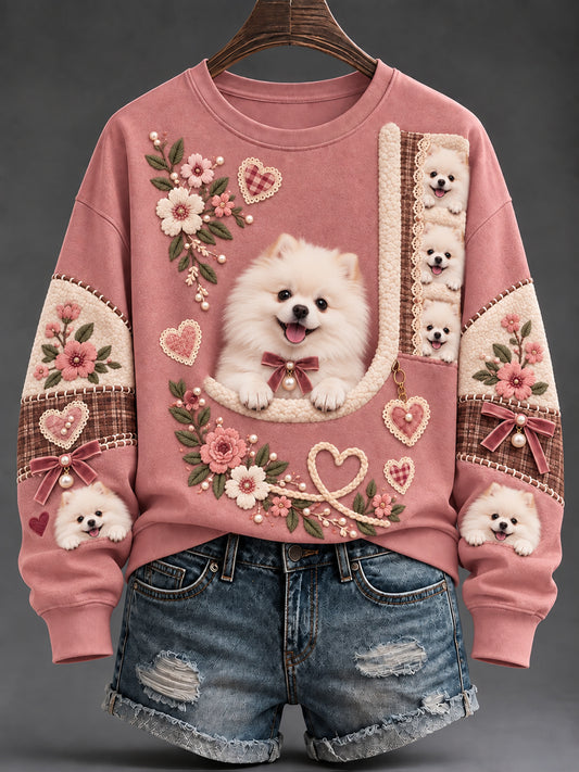 Naisten söpö eläin Print Sweatshirt