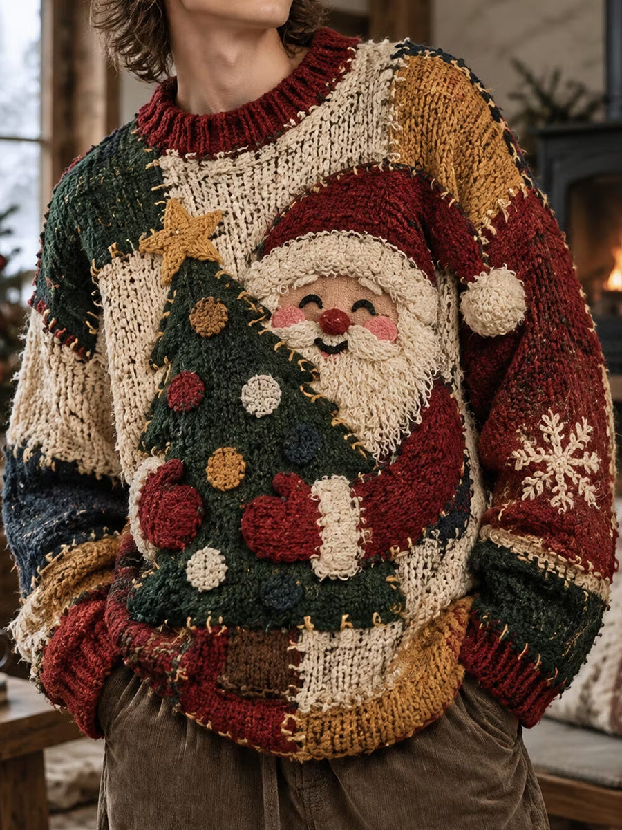 Miesten joulu Joulupukki joulukuu Taide Printaa Sweatshirt