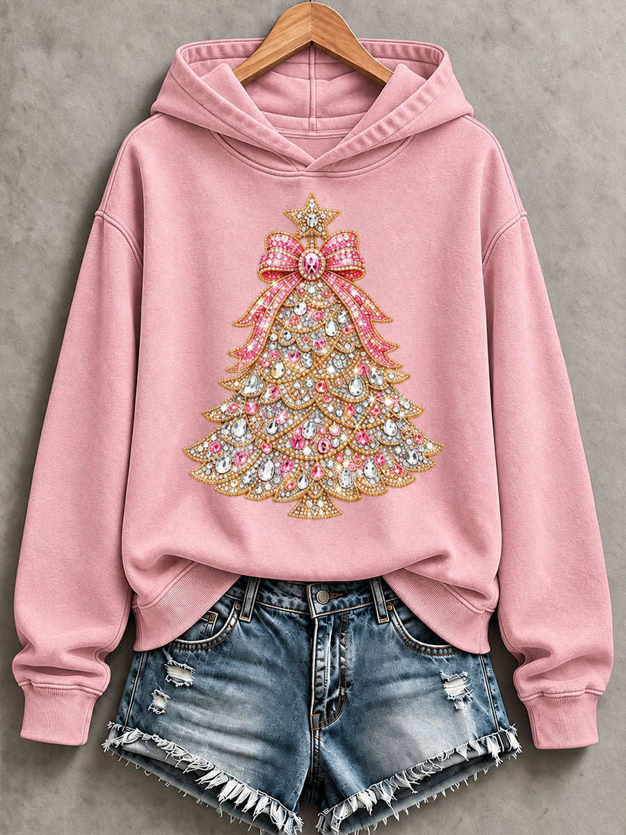 Naisten joulukuusi Tulosta Sweatshirt