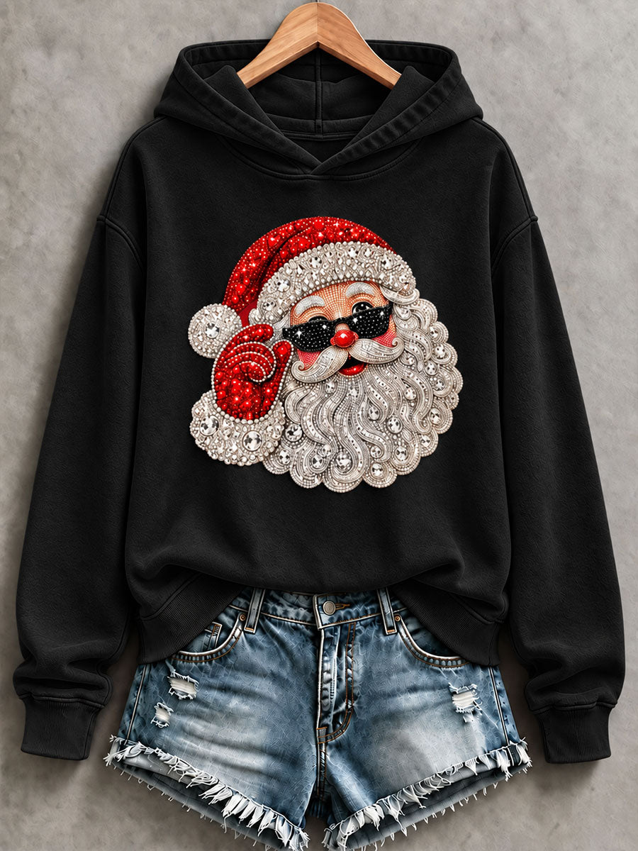 Naisten cool Joulupukki tulostaa säännöllinen Sweatshirt