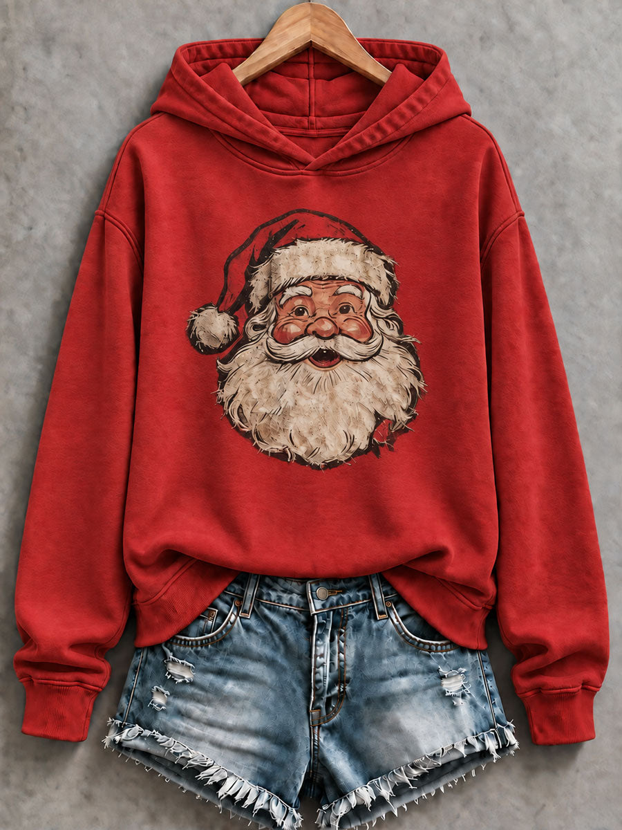 Naisten joulupukki tulostaa säännöllinen Sweatshirt