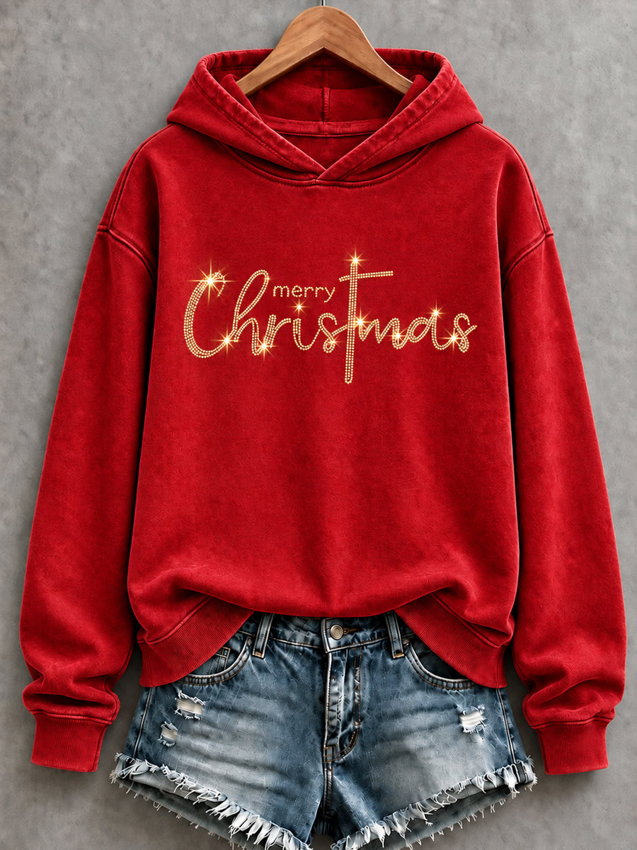 Naisten joulun risti Art Printa Sweatshirt