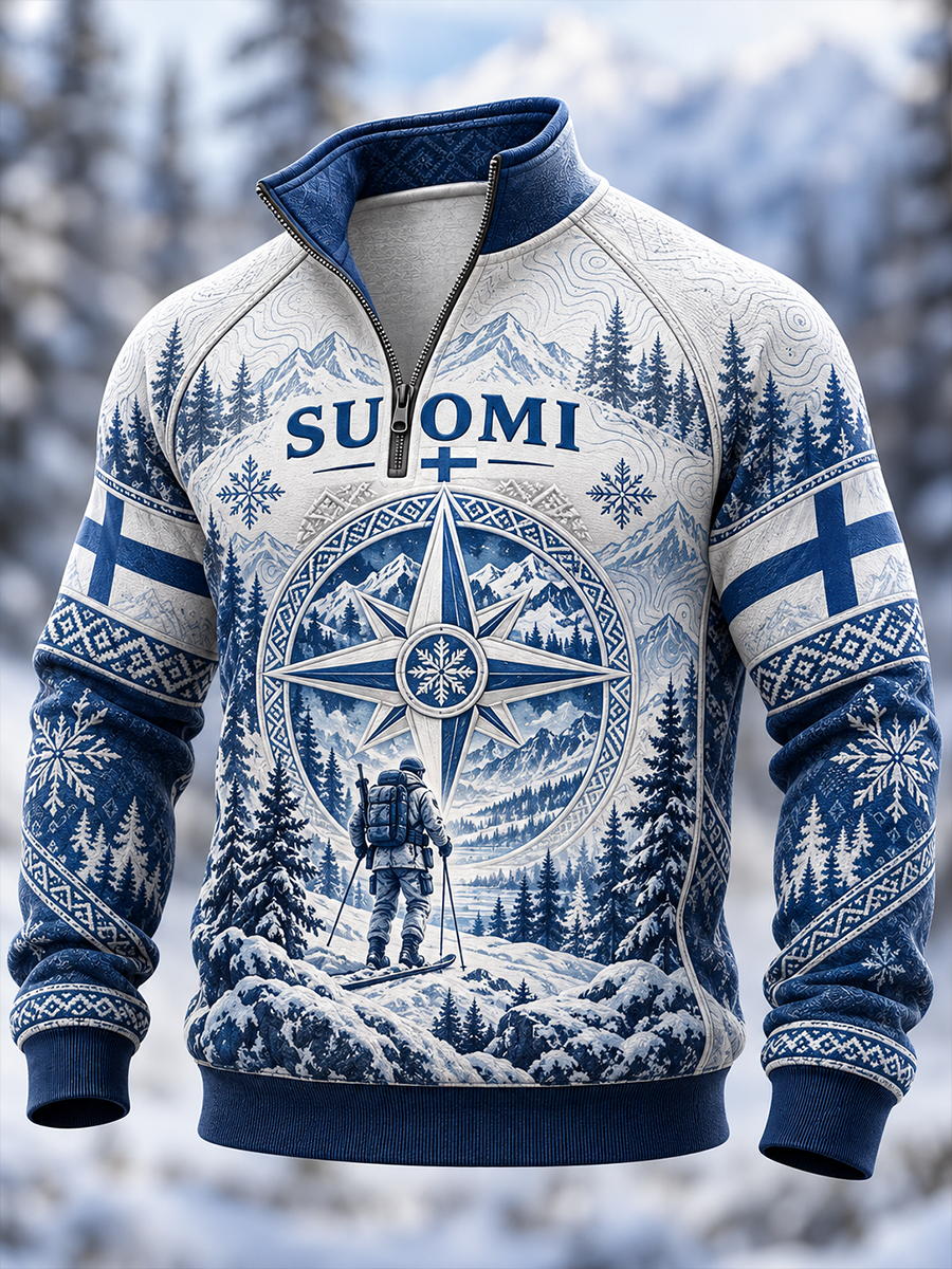 Miesten Sisu metsästys kauden kulttuuri Puoli-Zip stand kauluspaikka