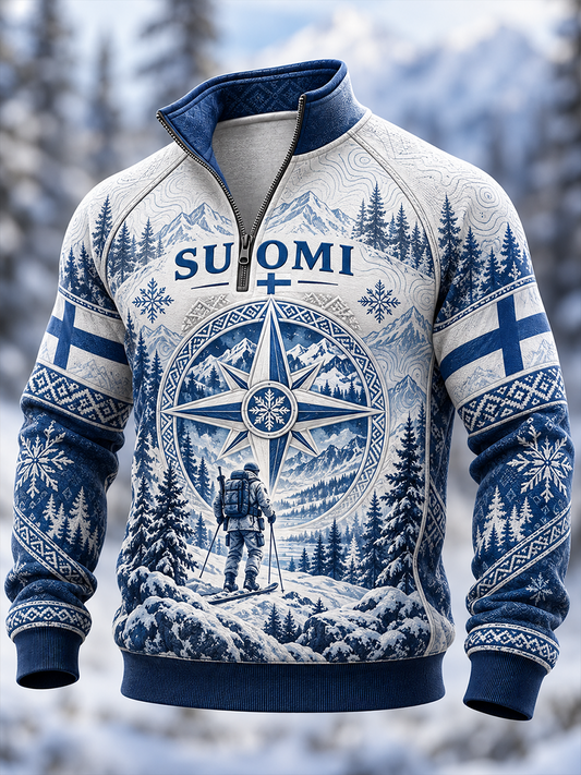 Miesten Sisu metsästys kauden kulttuuri Puoli-Zip stand kauluspaikka