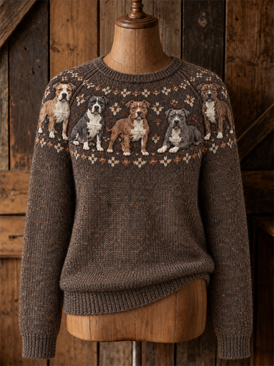 Naisten Vintage Pit Bull Dogs