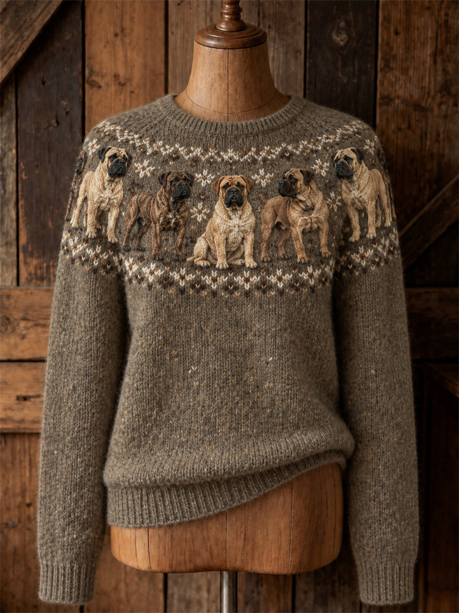 Naisten Vintage Mastiff koirat