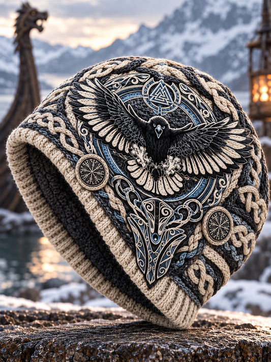 Viking Vintage Syksy ja talvi lämmin kylmä neulettu hatu