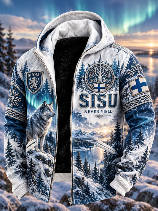 Miesten veteraani Sisu Kulttuurikomposiitti Fleece Takki