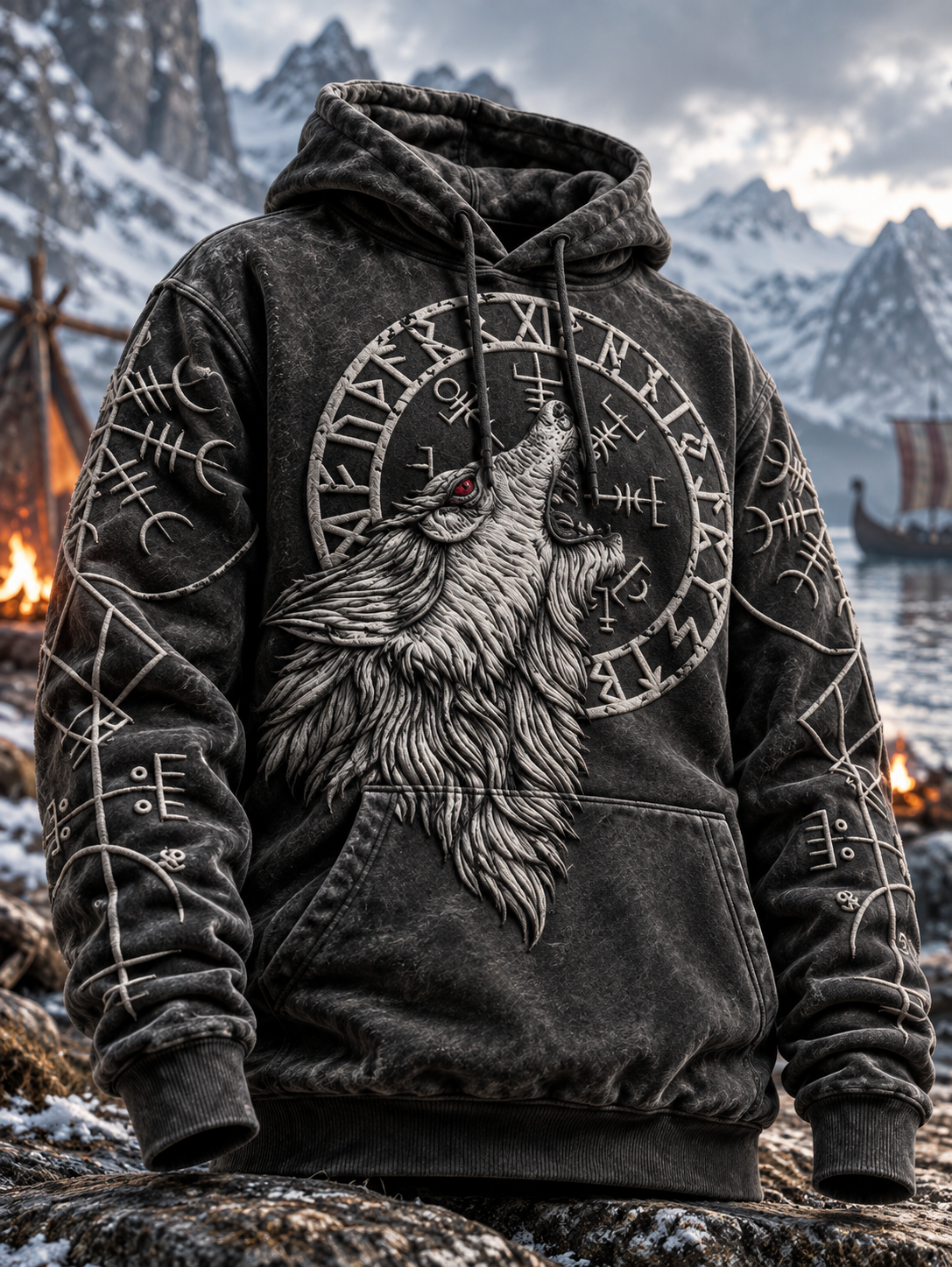 Miesten Norse Viking Huppari