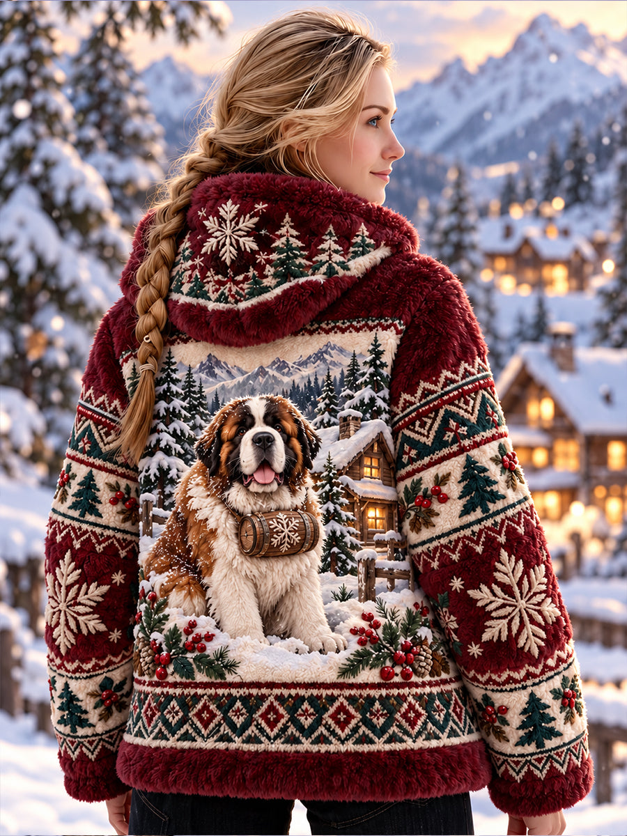 Lady's Pohjoismaiden metsäeläimet Flannel-turki