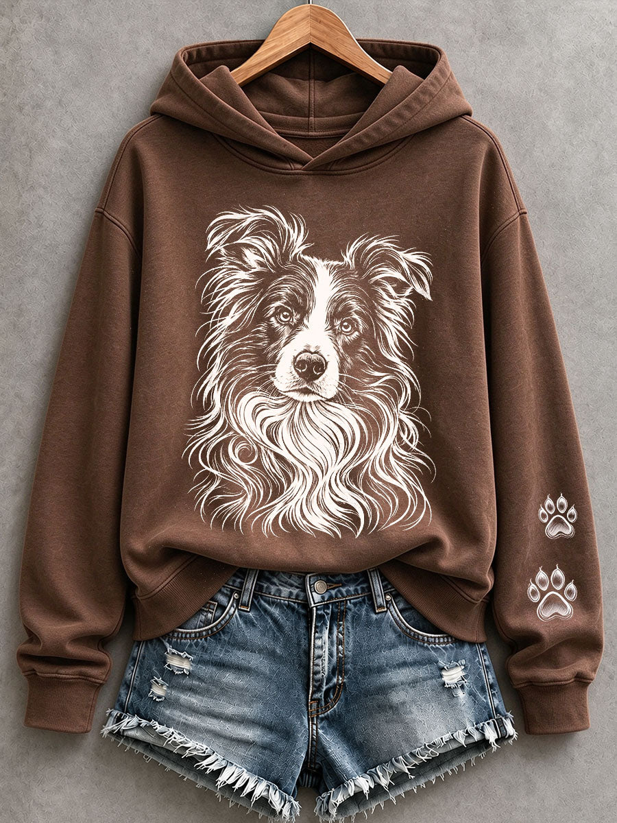 Naisten raja Collie Hoodie.