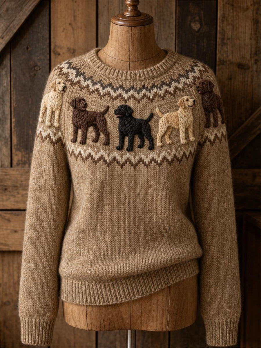 Naisten Vintage Labrador koirat