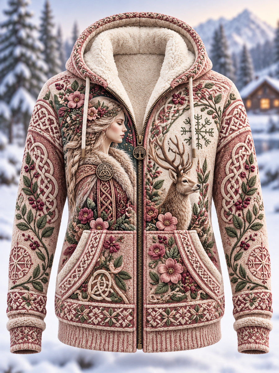 Naisten Viking Art Flannel Taki