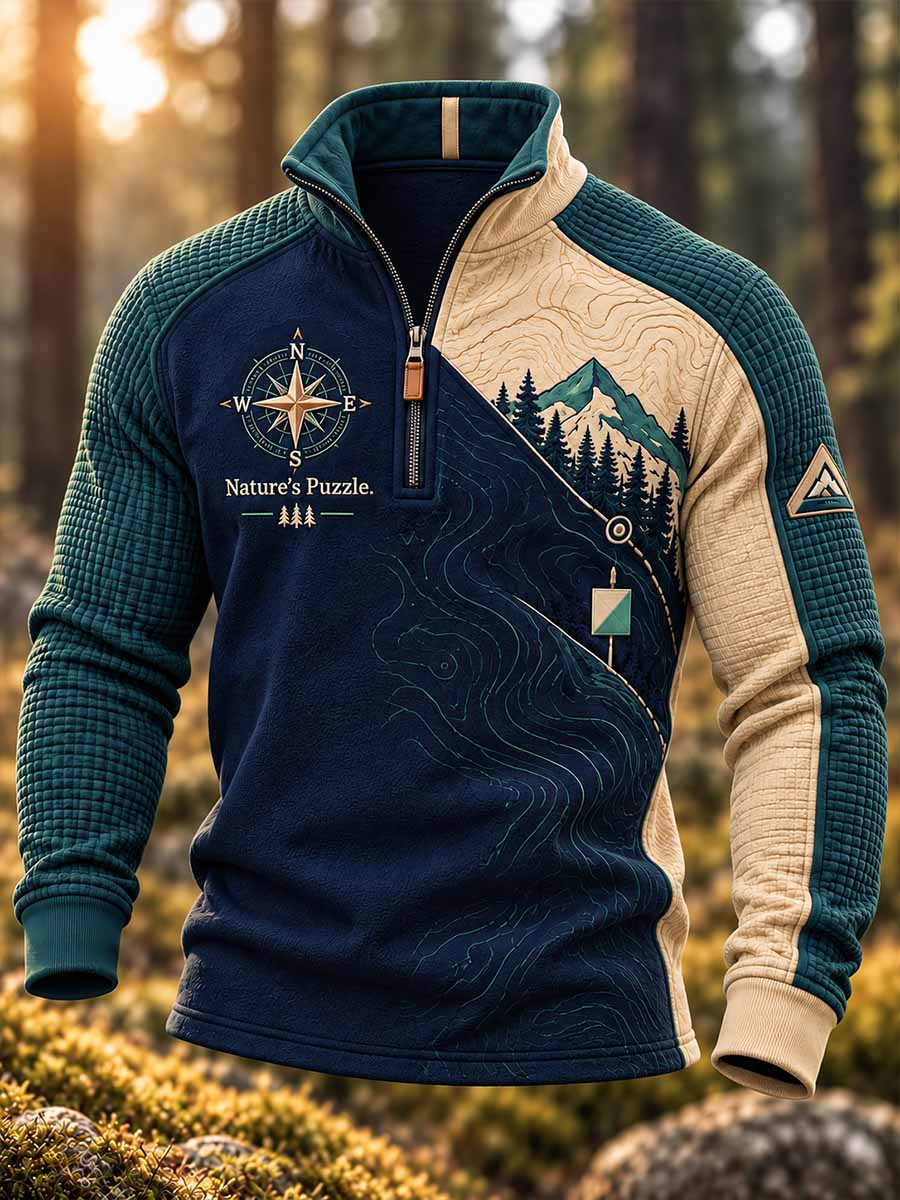 Miesten ulkona suuntaaminen malli Tulosta Sweatshirt