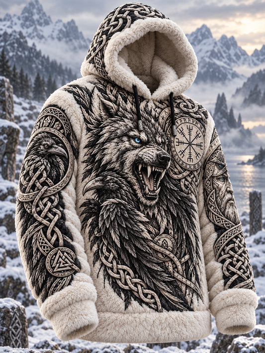 Miesten Viking Flannel Hoodie.