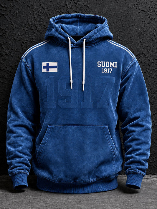 Miesten Suomi-inspiraationa oleva huppari