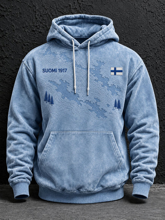 Miesten Suomi-inspiraationa oleva huppari